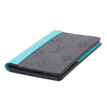 Load image into Gallery viewer, LOUIS VUITTON Organizer De Poche Turquoise Gray/TurquoiseM11469 Monogram Eclipse Reverse