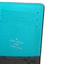 Load image into Gallery viewer, LOUIS VUITTON Organizer De Poche Turquoise Gray/TurquoiseM11469 Monogram Eclipse Reverse