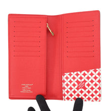 Load image into Gallery viewer, LOUIS VUITTON Portefeuille Brazza Pharrell Williams/NIGO Collaboration 2025 Fall/Winter Collection RedN40780 Damier Friendship Canvas