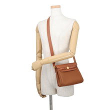 将图像加载到图库查看器中,HERMES Herbag zip Fove Toile H Vache Hunter Leather Size Mini