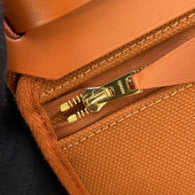 将图像加载到图库查看器中,HERMES Herbag zip Fove Toile H Vache Hunter Leather Size Mini