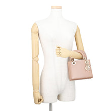 Load image into Gallery viewer, Dior Lady Dior 2way Bag Rose De Van Karung Size Mini