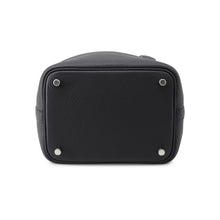 Load image into Gallery viewer, HERMES Picotin Lock Eclat Caban/Blue Tie Taurillon Clemence Swift Leather Size PM