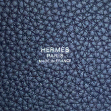 Load image into Gallery viewer, HERMES Picotin Lock Eclat Caban/Blue Tie Taurillon Clemence Swift Leather Size PM