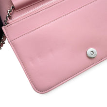 将图像加载到图库查看器中,CHANEL Boy Chanel Chain Wallet Pink/StrassA80287 Leather/Rhinestone