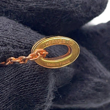 将图像加载到图库查看器中,HERMES Pop Ash Necklace Black Gold Plated Lacquer
