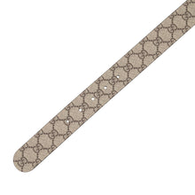 将图像加载到图库查看器中,GUCCI Interlocking G Belt Size 85 Beige/Black473030 GG Supreme Leather