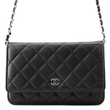 Load image into Gallery viewer, CHANEL Classic Matelasse Chain Shoulder Wallet BlackAP0250-Y01588-C3906 Caviar Leather