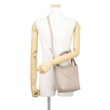 Load image into Gallery viewer, LOEWE Puzzle Fold Tote SandA657V25X01 Leather Size Mini