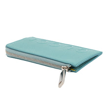 Load image into Gallery viewer, GUCCI Logomania Leather Fragment Case Light Blue/Yellow835073 Leather