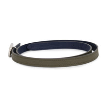 Load image into Gallery viewer, HERMES Maillon H Reversible Belt Size 70 Vert Verone/Blue Saphir Swift Leather Epsom