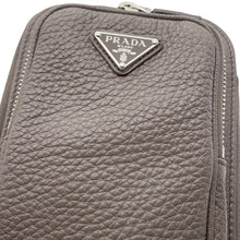 将图像加载到图库查看器中,PRADA Smartphone Case Cross Body Bag Khaki2ZH195 Leather