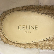 将图像加载到图库查看器中,CELINE Triomphe Espadrilles Navy/White36246513C Canvas Size 38