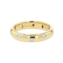 将图像加载到图库查看器中,TIFFANY&Co. Dots Ring Size Approximately No. 12 K18YG PT950