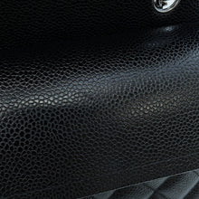 Load image into Gallery viewer, CHANEL Matelasse W Flap ChainShoulder Bag BlackA01112 Caviar Leather Size 25