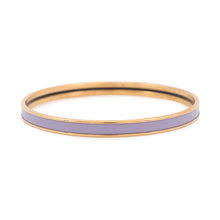 Load image into Gallery viewer, HERMES Uni Bangle Size 65 LilasH240001F Gold Plated Enamel