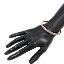 Load image into Gallery viewer, HERMES Uni Bangle Size 65 LilasH240001F Gold Plated Enamel