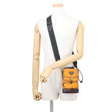 Load image into Gallery viewer, PRADA Speedlock Smartphone Pouch Orange/Black2ZT079 Nylon Leather