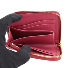 将图像加载到图库查看器中,PRADA Compact wallet Pink1ML060 Leather