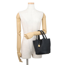 将图像加载到图库查看器中,HERMES Picotin Lock Black Taurillon Clemence Size PM
