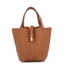 Load image into Gallery viewer, HERMES Picotin Lock Gold Taurillon Clemence Size PM