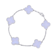 Load image into Gallery viewer, Van Cleef & Arpels Vintage Alhambra 5 Motif BraceletVCARD34700 18K White Gold