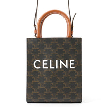 Load image into Gallery viewer, CELINE Triomphe Canvas Mini Vertical Canvas 2WAY Bag Tan194372 PVC Leather Size Mini