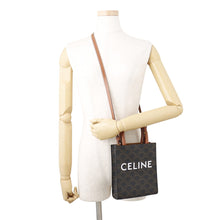 Load image into Gallery viewer, CELINE Triomphe Canvas Mini Vertical Canvas 2WAY Bag Tan194372 PVC Leather Size Mini