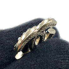 将图像加载到图库查看器中,CHANEL CC Logo Brooch Champagne Gold Metal Faux Pearl Rhinestone