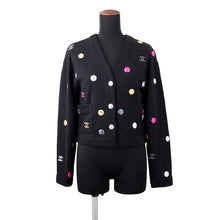 将图像加载到图库查看器中,CHANEL cardigan Size 34 Black / MultiP71493 K10289 94305 Cotton 100%