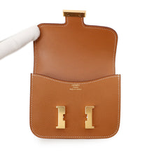 将图像加载到图库查看器中,HERMES Constance Slim Gold Epsom