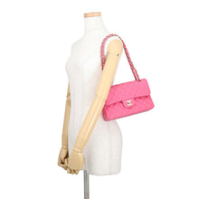 Load image into Gallery viewer, CHANEL Matelasse W Flap ChainShoulder Bag PinkA01113 Caviar Leather Size 23