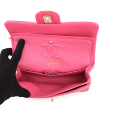 Load image into Gallery viewer, CHANEL Matelasse W Flap ChainShoulder Bag PinkA01113 Caviar Leather Size 23
