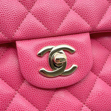 Load image into Gallery viewer, CHANEL Matelasse W Flap ChainShoulder Bag PinkA01113 Caviar Leather Size 23