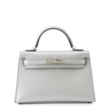 Load image into Gallery viewer, HERMES Mini Kelly 2 Argent Chevre Shamqila