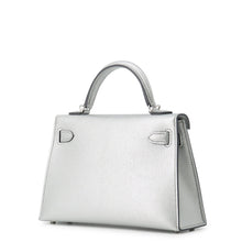 Load image into Gallery viewer, HERMES Mini Kelly 2 Argent Chevre Shamqila