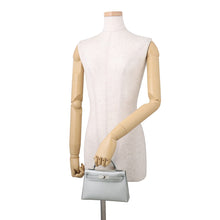 Load image into Gallery viewer, HERMES Mini Kelly 2 Argent Chevre Shamqila