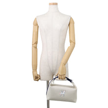 Load image into Gallery viewer, HERMES BRIDE A BLACK CABRIO Gris Perle/Navy Canvas Size GM