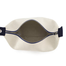 Load image into Gallery viewer, HERMES BRIDE A BLACK CABRIO Gris Perle/Navy Canvas Size GM