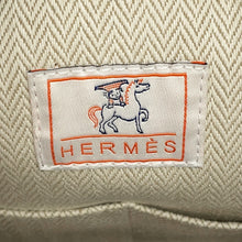 Load image into Gallery viewer, HERMES BRIDE A BLACK CABRIO Gris Perle/Navy Canvas Size GM