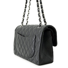 将图像加载到图库查看器中,CHANEL Matelasse W Flap ChainShoulder Bag BlackA01113 Caviar Leather Size 23