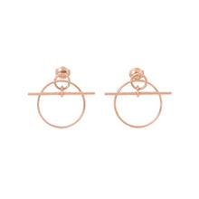 Load image into Gallery viewer, HERMES Echappee Loop Earrings Size PM 18K Pink Gold