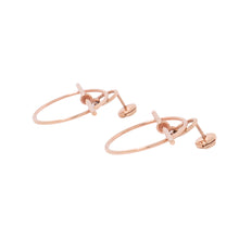 Load image into Gallery viewer, HERMES Echappee Loop Earrings Size PM 18K Pink Gold