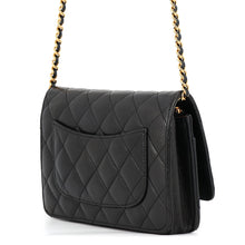 Load image into Gallery viewer, CHANEL Matelasse ChainShoulder wallet BlackAP0250 Caviar Leather
