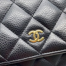 Load image into Gallery viewer, CHANEL Matelasse ChainShoulder wallet BlackAP0250 Caviar Leather