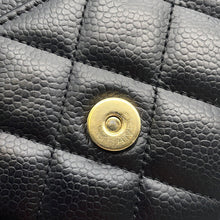 Load image into Gallery viewer, CHANEL Matelasse ChainShoulder wallet BlackAP0250 Caviar Leather