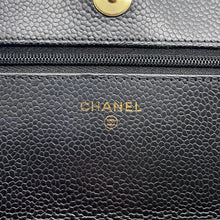 Load image into Gallery viewer, CHANEL Matelasse ChainShoulder wallet BlackAP0250 Caviar Leather