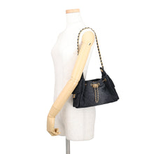 将图像加载到图库查看器中,CHANEL CHANEL25 ChainShoulder Bag BlackAS5631 Denim Size Mini