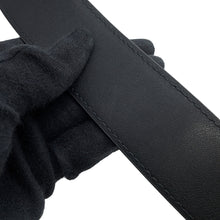 Load image into Gallery viewer, BALENCIAGA BB Buckle Belt Size 80 Black/Green674171 Leather