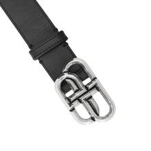Load image into Gallery viewer, BALENCIAGA BB Logo Belt Size 100 Black771935 Leather